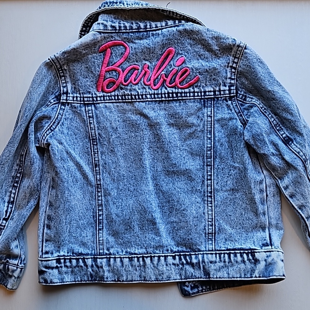 Barbie Light Acid Wash Denim Jacket XS - Picture 2 of 8